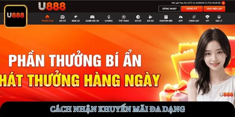 Cách nhận khuyến mãi đa dạng