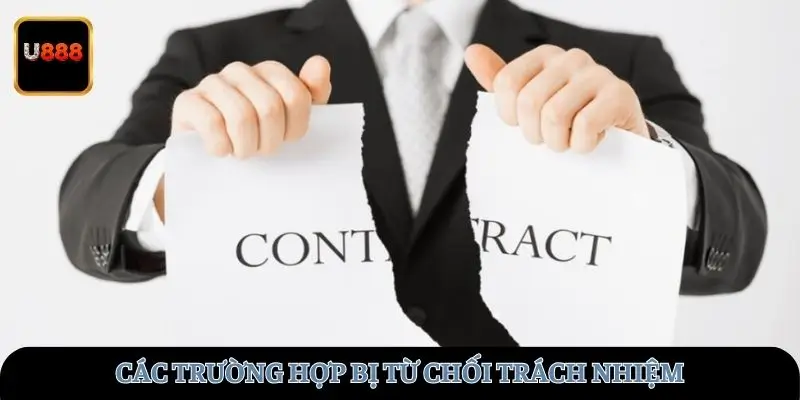 Trường hợp từ chối trách nhiệm