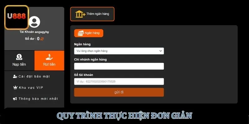 Quy trình thực hiện đơn giản